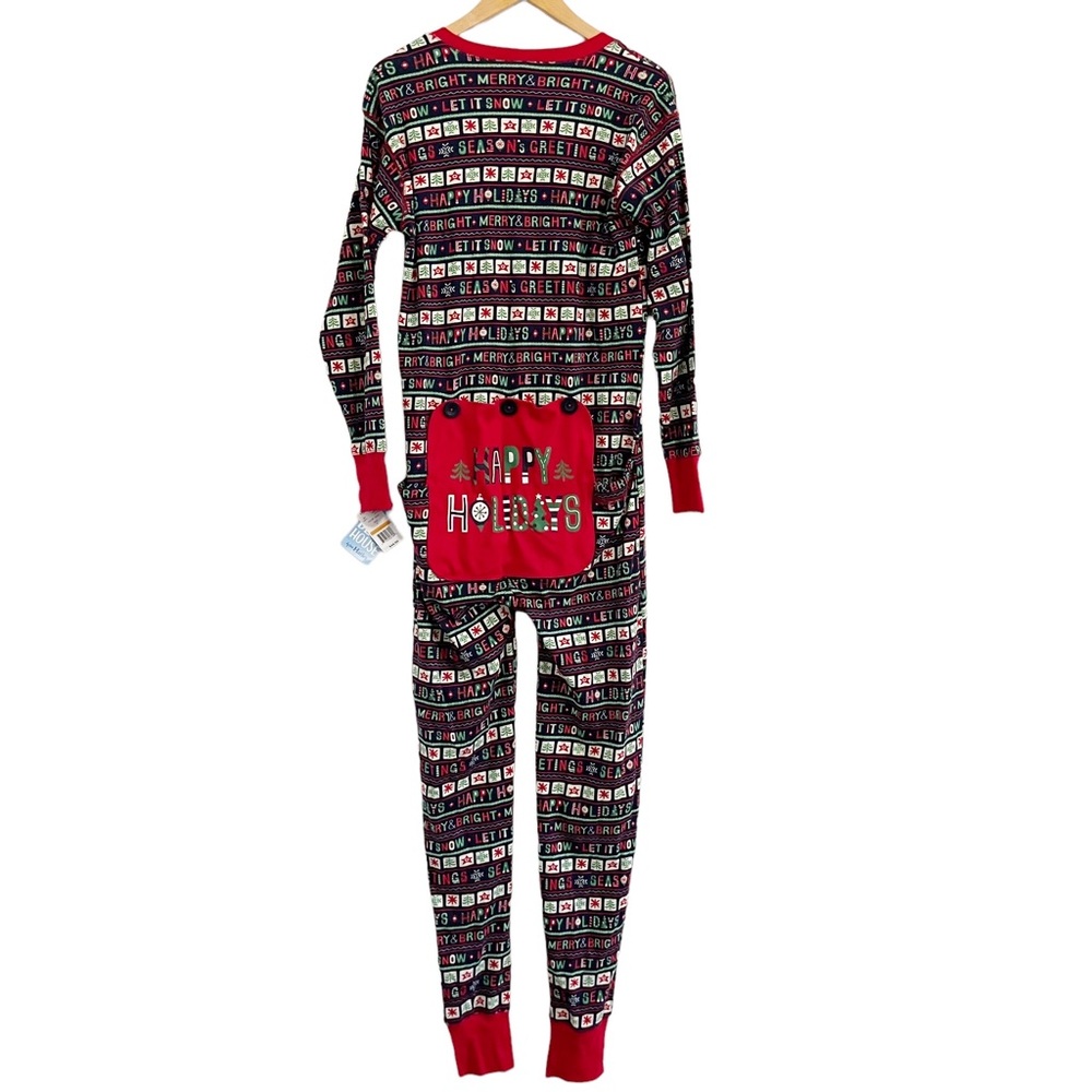 Little Blue House Christmas Union Suit Pajamas NWT Size Small